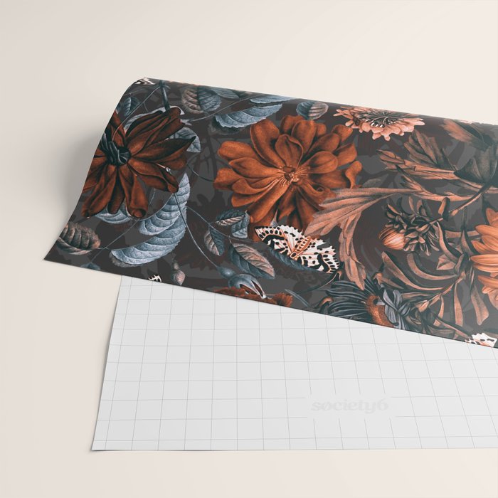 Autumn Winter Flowers V Wrapping Paper Gallery Image 2
