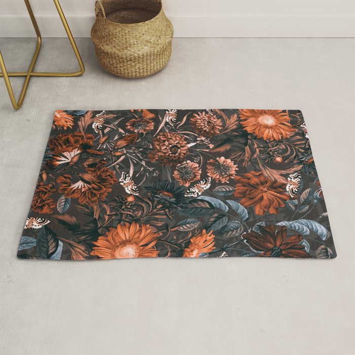 Autumn Winter Flowers V Rug Gallery Image 1