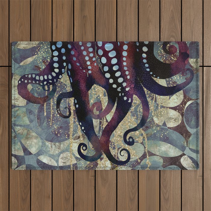 Metallic Ocean II Outdoor Rug Gallery Image 1