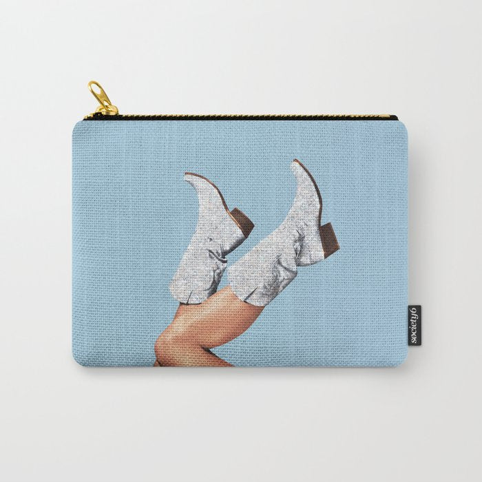 These Boots - Glitter Blue Landscape Carry All Pouch Gallery Image 1