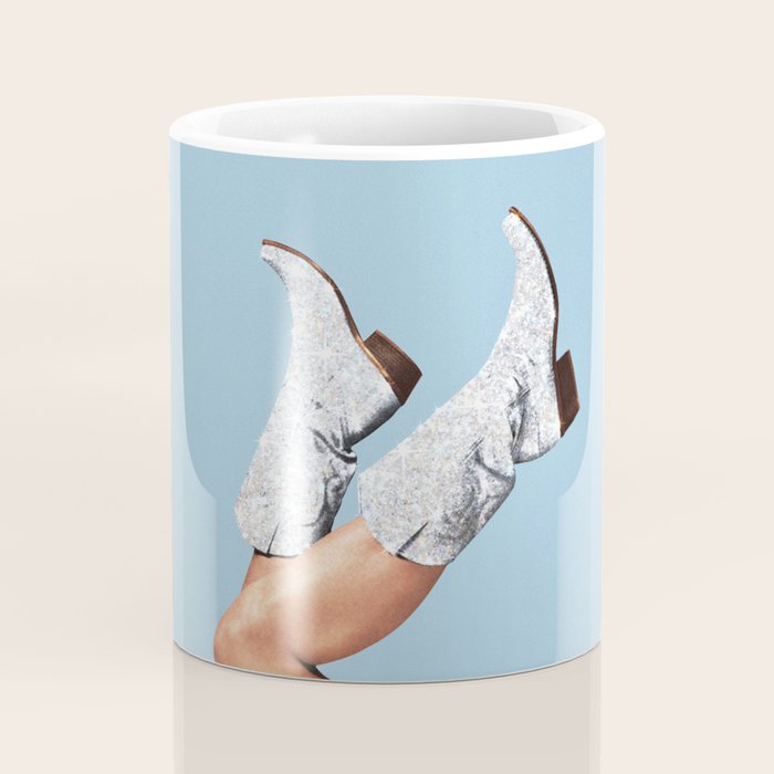 These Boots - Glitter Blue Landscape Coffee Mug Gallery Image 4