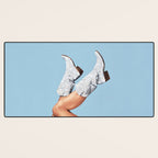 These Boots - Glitter Blue Landscape Desk Mat Gallery Image 3