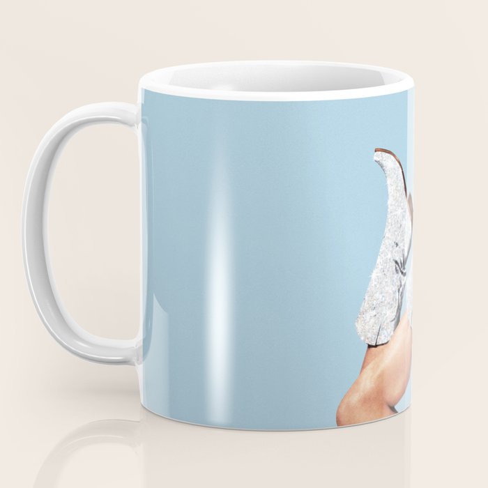 These Boots - Glitter Blue Landscape Coffee Mug Gallery Image 3