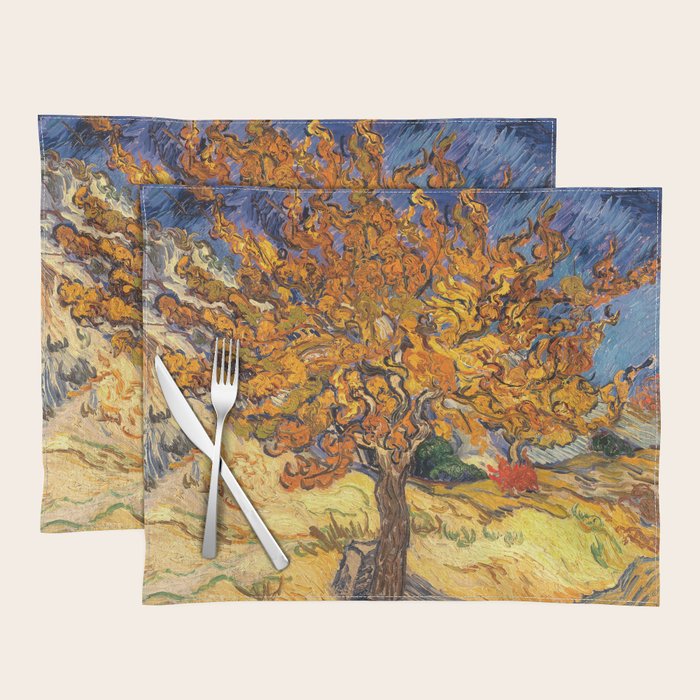 The Mulberry Tree by Vincent van Gogh Placemat Gallery Image 1