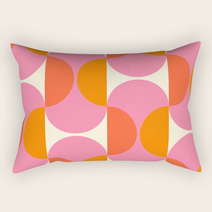 Capsule Sixties Retro with white background Rectangular Pillow Gallery Image 1