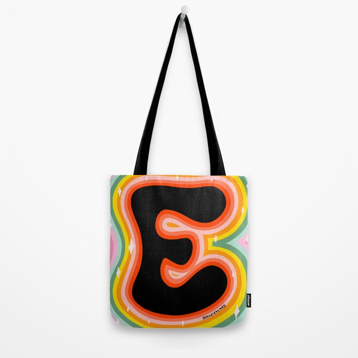 Rainbow E Tote Bag Gallery Image 2