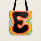 Rainbow E Tote Bag Gallery Image 1