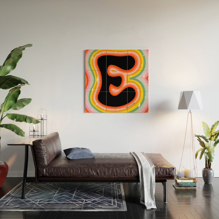 Rainbow E Wood Wall Art Gallery Image 2
