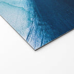 Believe: a minimal, abstract painting in white and blue by Alyssa Hamilton Art  Welcome Mat Gallery Image 2