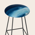 Believe: a minimal, abstract painting in white and blue by Alyssa Hamilton Art  Stool Gallery Image 2