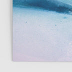 Believe: a minimal, abstract painting in white and blue by Alyssa Hamilton Art  Poster Gallery Image 3