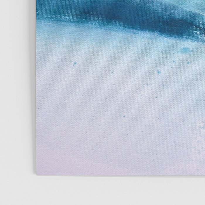 Believe: a minimal, abstract painting in white and blue by Alyssa Hamilton Art  Poster Gallery Image 3
