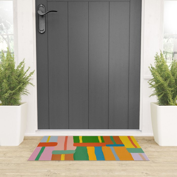 Stripes Welcome Mat Gallery Image 3