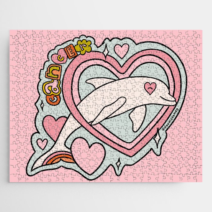 Cancer Zodiac Dolphin Jigsaw Puzzle Gallery Image 1