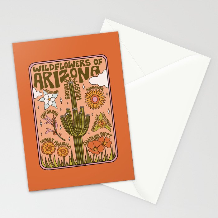 Arizona Wildflowers Stationery Card Gallery Image 2