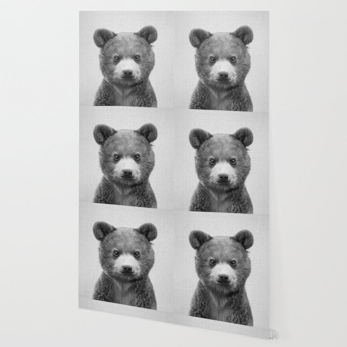 Baby Bear - Black & White Wallpaper Gallery Image 2