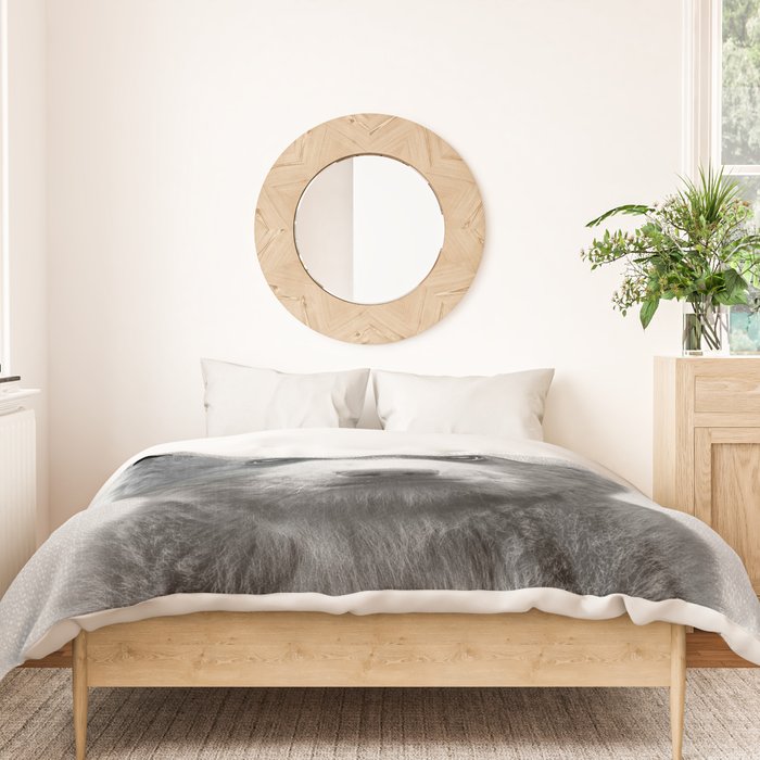 Baby Bear - Black & White Duvet Cover Gallery Image 3