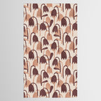 Linocut Tulip Pattern #2 Tablecloth Gallery Image 2