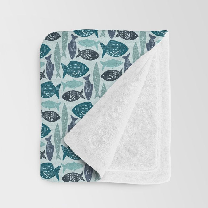 Reef Fish Throw Blanket Gallery Image 3