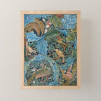 William Morris Woodland Forest Birds Tapestry Mini Art Print Gallery Image 1