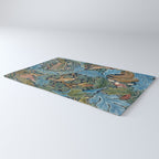 William Morris Woodland Forest Birds Tapestry Rug Gallery Image 3