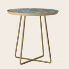 William Morris Woodland Forest Birds Tapestry Side Table Gallery Image 1