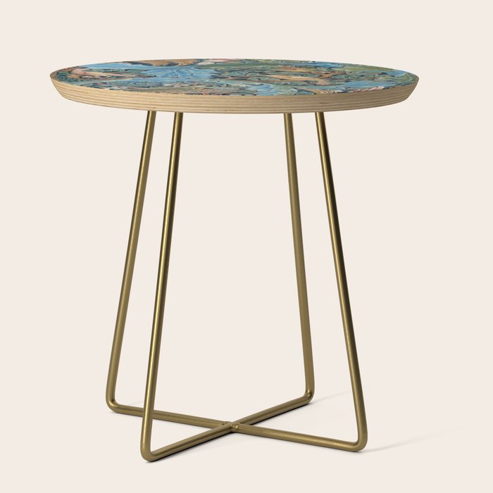 William Morris Woodland Forest Birds Tapestry Side Table Gallery Image 1