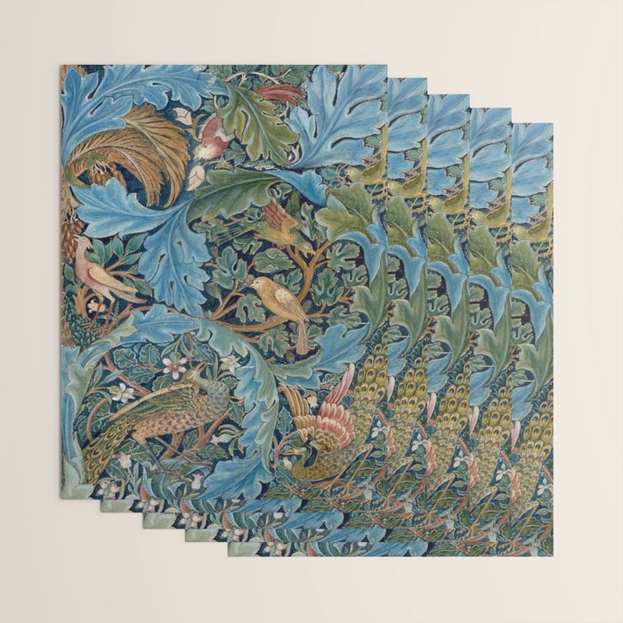 William Morris Woodland Forest Birds Tapestry Wrapping Paper Gallery Image 3
