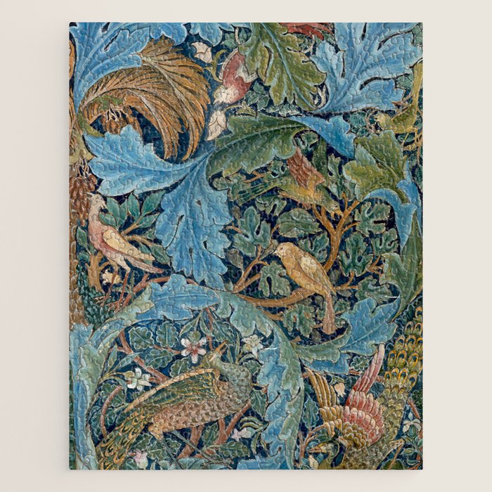William Morris Woodland Forest Birds Tapestry Jigsaw Puzzle Gallery Image 1