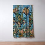 William Morris Woodland Forest Birds Tapestry Window Curtain Gallery Image 3