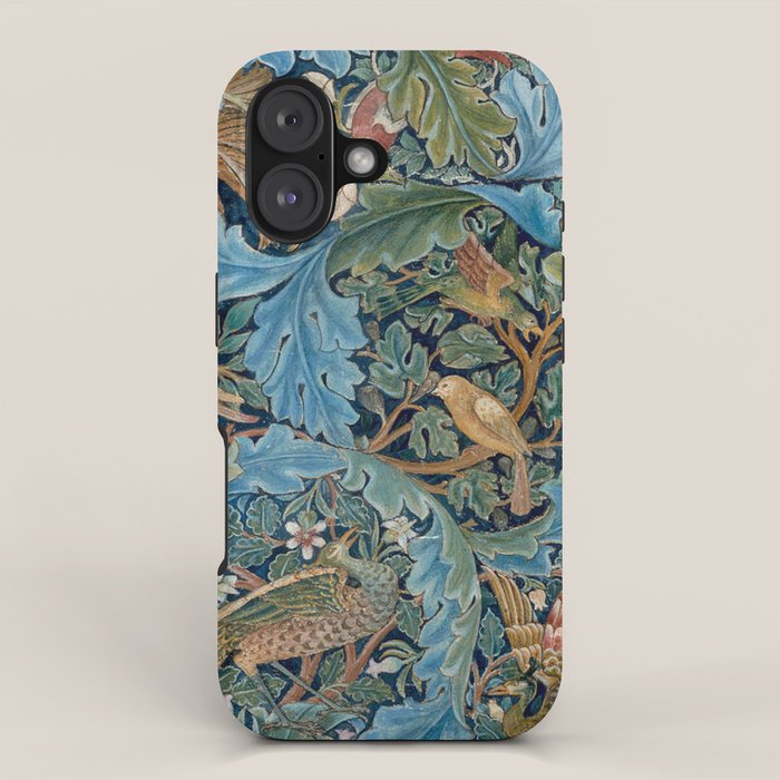 William Morris Woodland Forest Birds Tapestry iPhone Case Gallery Image 1
