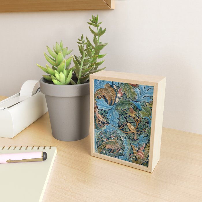 William Morris Woodland Forest Birds Tapestry Mini Art Print Gallery Image 2