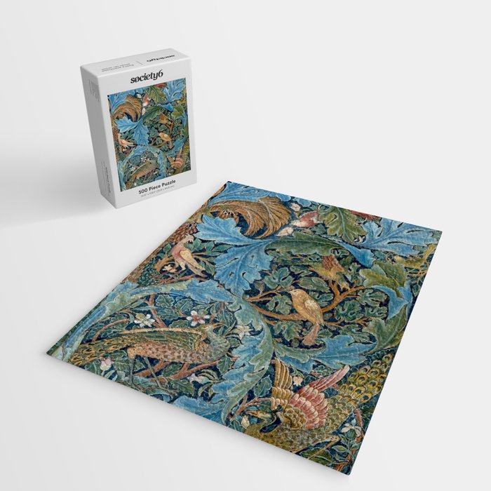 William Morris Woodland Forest Birds Tapestry Jigsaw Puzzle Gallery Image 2
