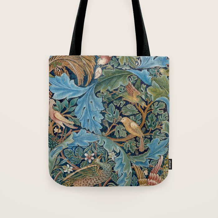 William Morris Woodland Forest Birds Tapestry Tote Bag Gallery Image 1