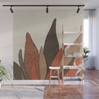 Patterned Plant Wall Mural Gallery Image 1