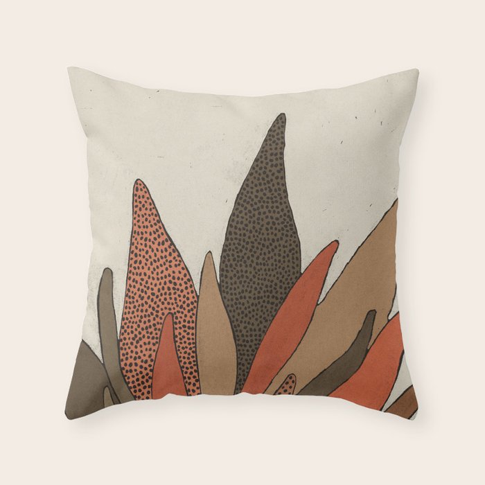 Patterned Plant Throw Pillow Gallery Image 6