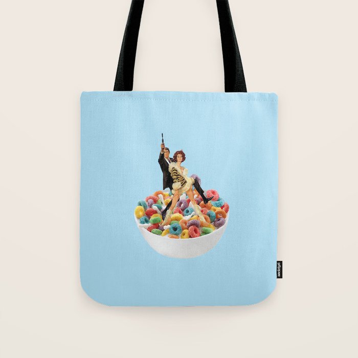 cereal killers blue Tote Bag Gallery Image 1