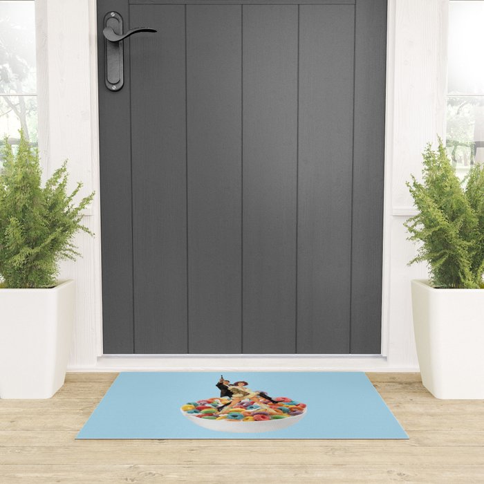 cereal killers blue Welcome Mat Gallery Image 3