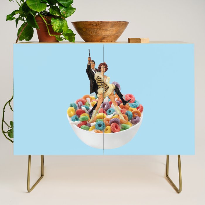 cereal killers blue Credenza Gallery Image 1