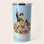 cereal killers blue Travel Mug Gallery Image 1