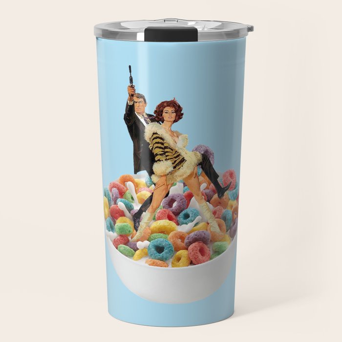 cereal killers blue Travel Mug Gallery Image 1