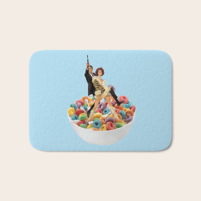 cereal killers blue Bath Mat Gallery Image 1