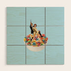 cereal killers blue Wood Wall Art Gallery Image 1