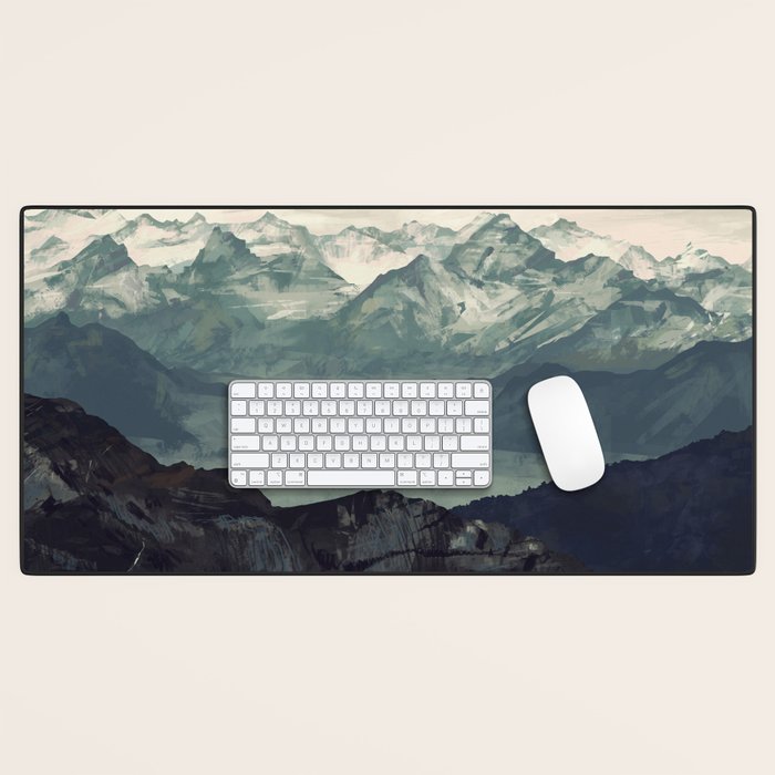 Mountain Fog Desk Mat Gallery Image 1