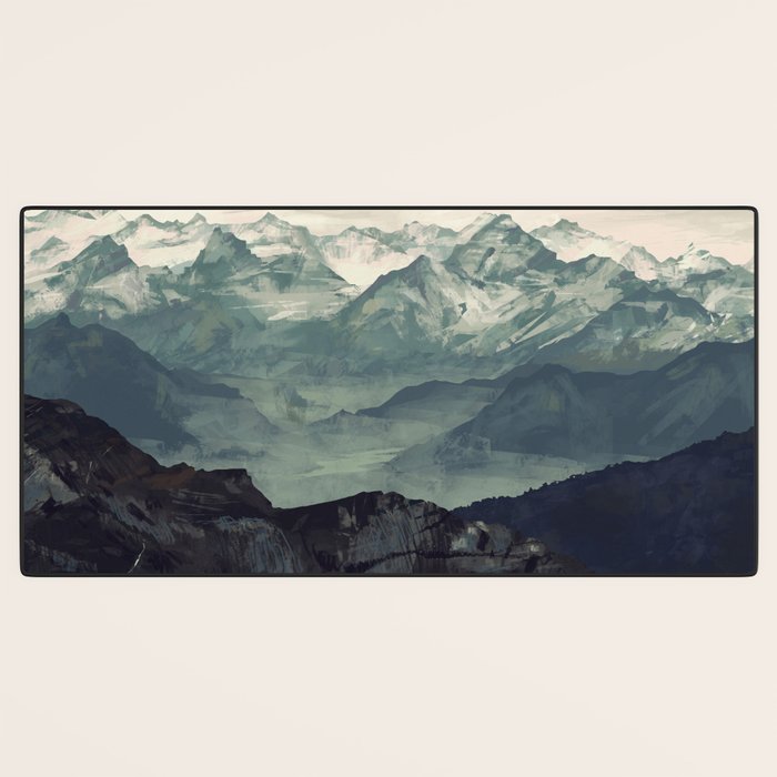 Mountain Fog Desk Mat Gallery Image 3