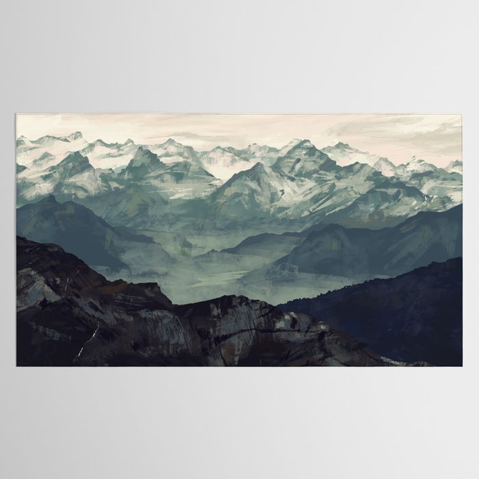 Mountain Fog Tablecloth Gallery Image 2