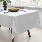 Blue leaves Tablecloth Gallery Image 3