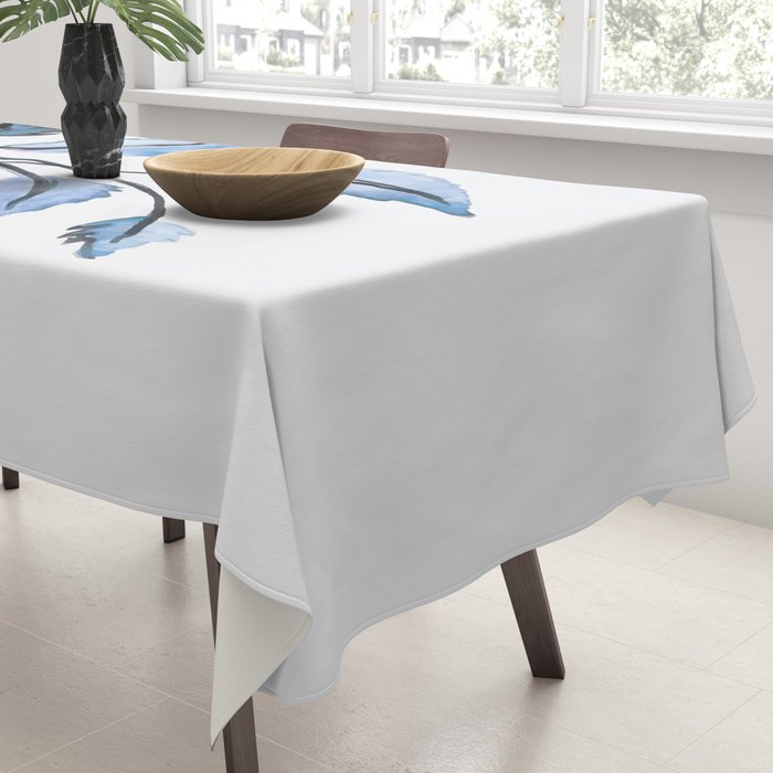 Blue leaves Tablecloth Gallery Image 3
