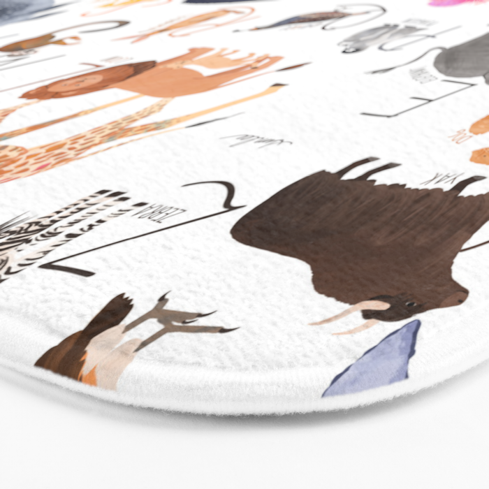 Animal Alphabet Bath Mat Gallery Image 3