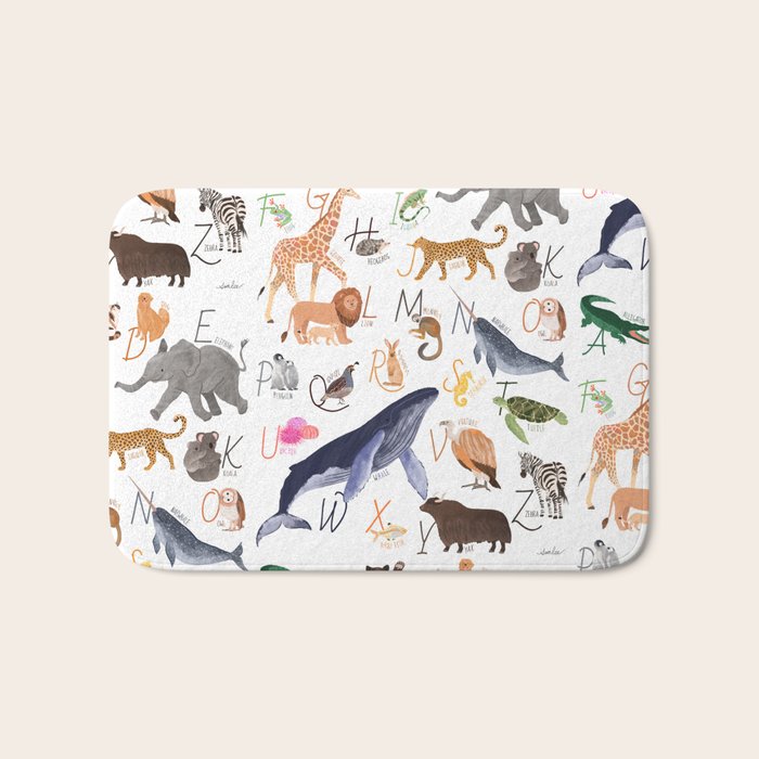 Animal Alphabet Bath Mat Gallery Image 1